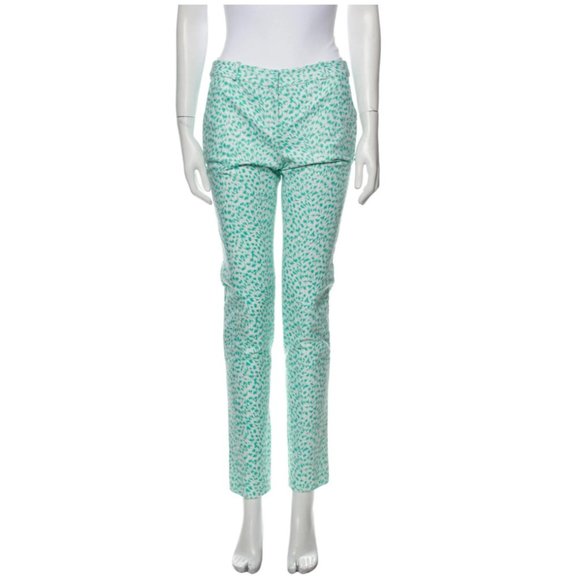 MICHAEL MICHAEL KORS Animal Print Straight Leg Pants Size: XS | US 2 - Picture 1 of 3